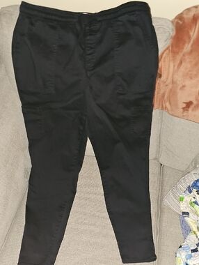 Maurice's Black Drawstring Cargo Pants